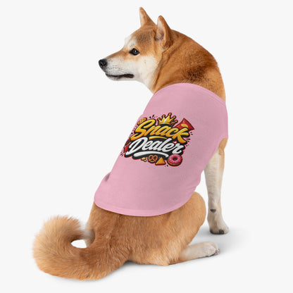 Snack Dealer Pet Tank Top – Funny Treat Lover Dog Shirt