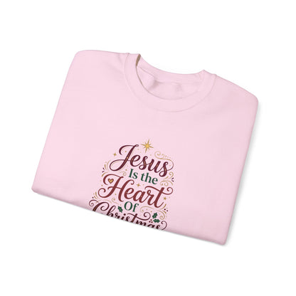 Jesus Is the Heart of Christmas  Sweatshirt