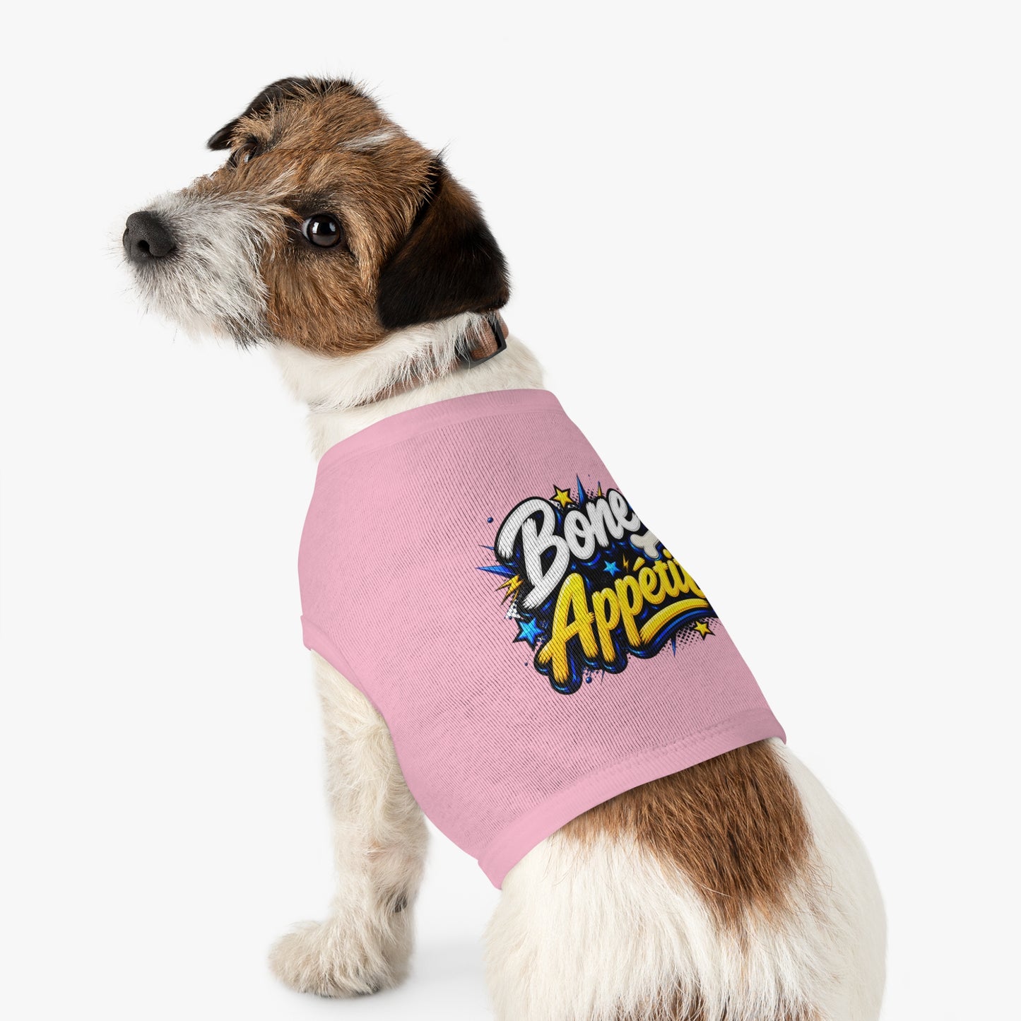 Pet Tank Top — "Bone Appétit" Graphic Dog Tank