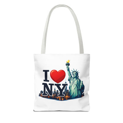 I  NY Statue of Liberty Tote Bag — New York City Souvenir Canvas Tote