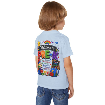 Welcome to Pre-K Toddler T-Shirt – Colorful Back-to-School Preschool Tee