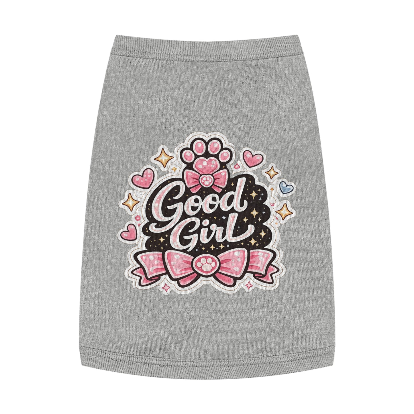 Good Girl Pet Tank Top — Cute Paw Print Dog Shirt for Small Dogs