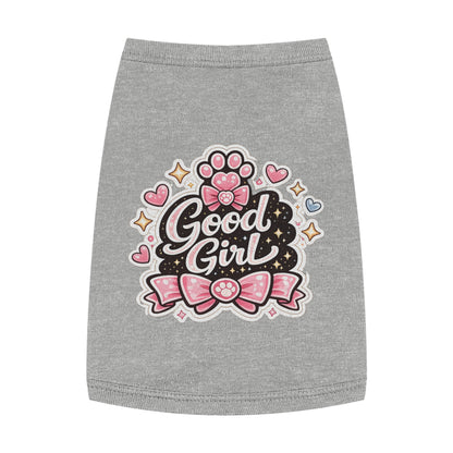 Good Girl Pet Tank Top — Cute Paw Print Dog Shirt for Small Dogs