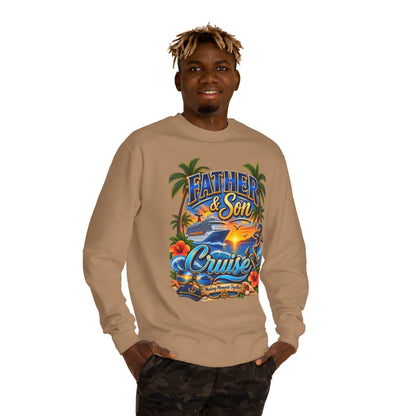 Father & Son Cruise Sweatshirt – Tropical Beach Boat Design