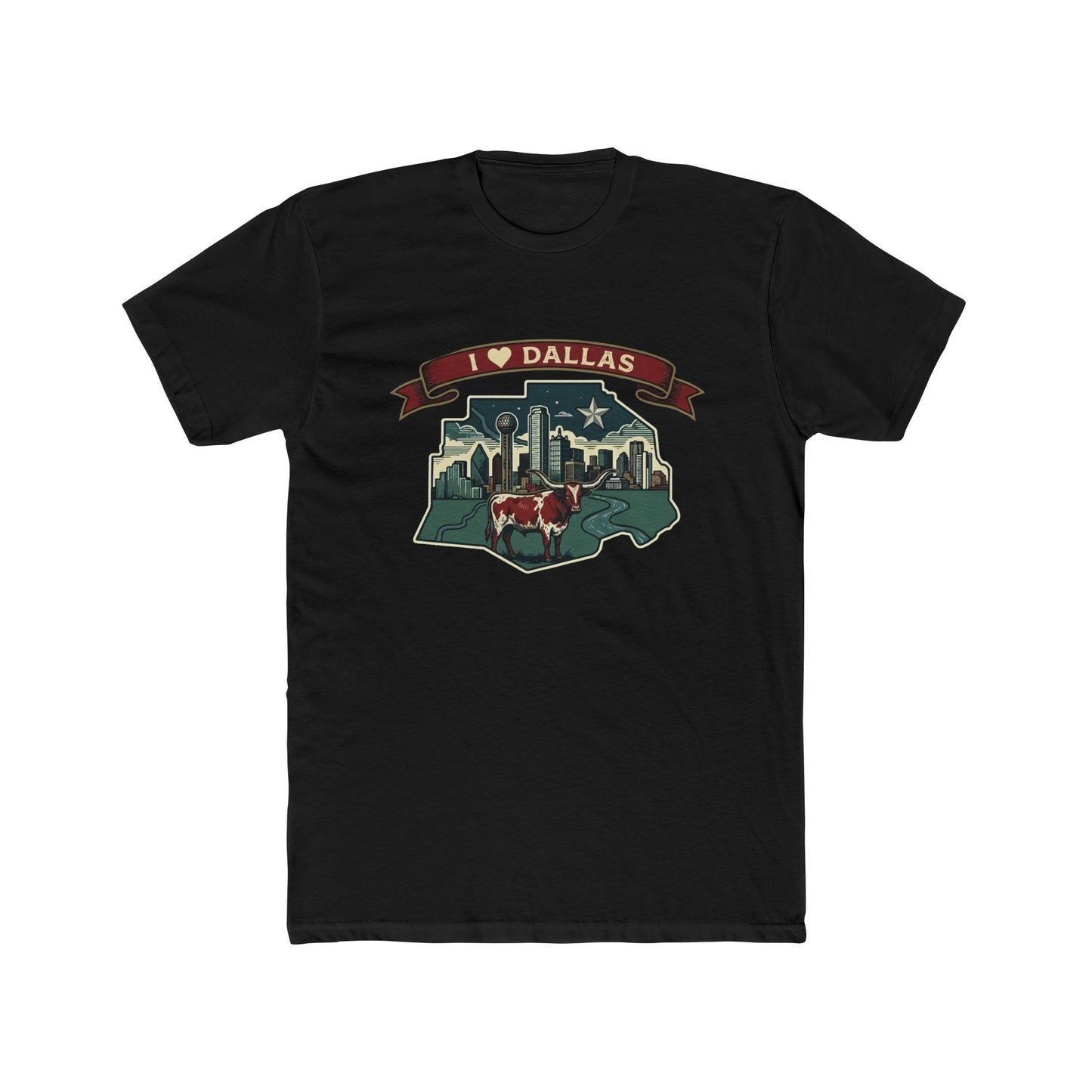 I Heart Dallas Tee — Vintage Dallas Skyline T-Shirt