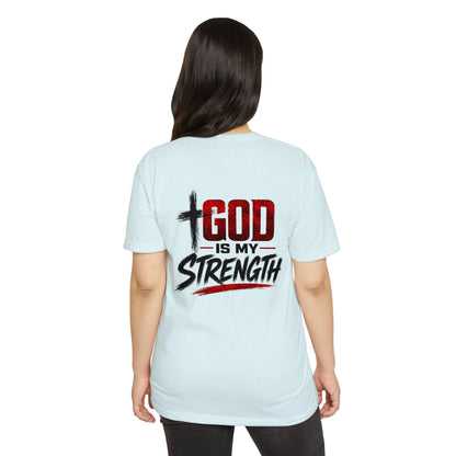 God Is My Strength T-Shirt — Christian Faith Inspirational Tee