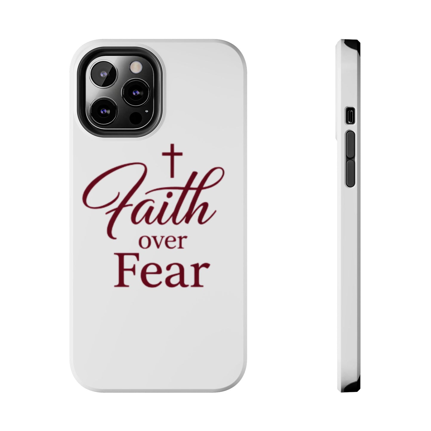 Faith Over Fear Tough Phone Case — Christian Inspirational Protective Phone Cover