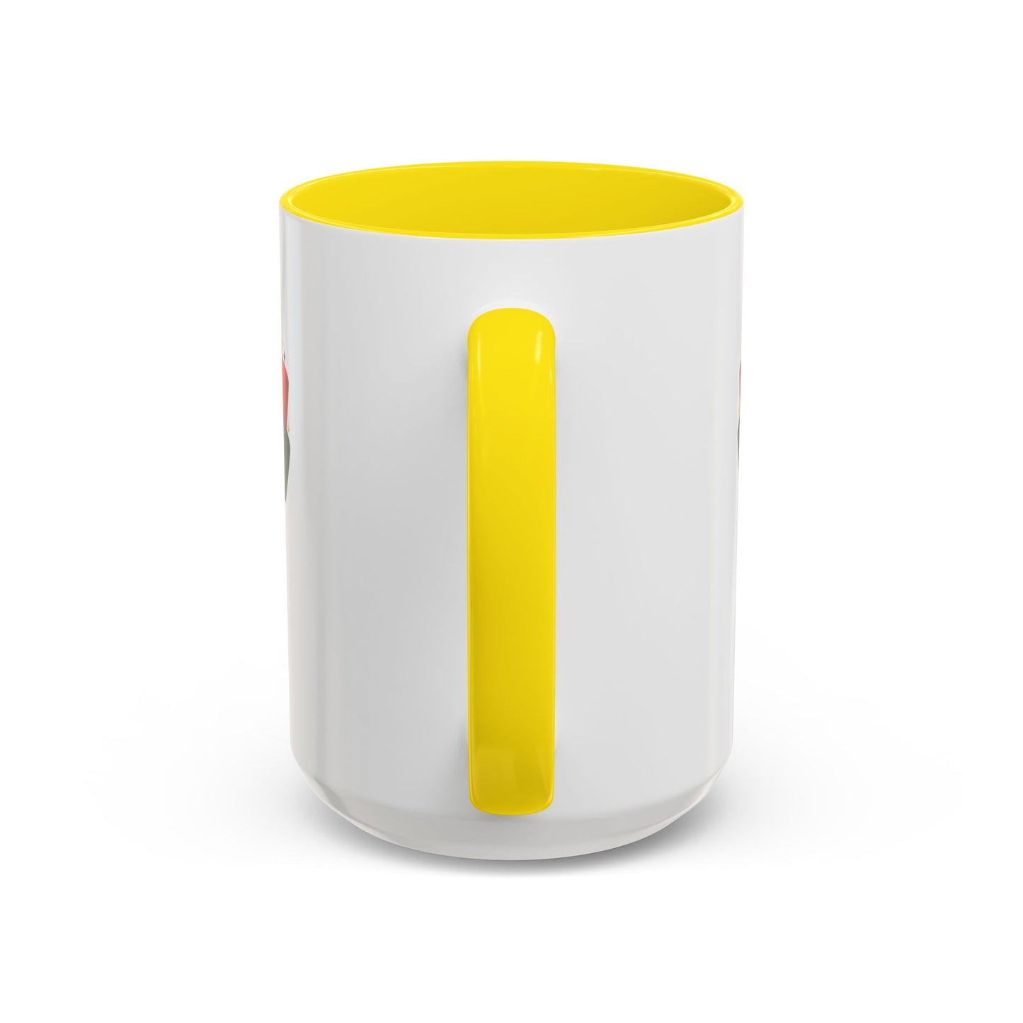 Juneteenth Ribbon Coffee Mug — Black/Red/Green Celebration Accent Mug