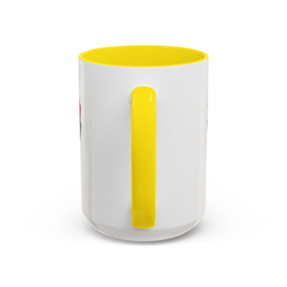 Juneteenth Ribbon Coffee Mug — Black/Red/Green Celebration Accent Mug
