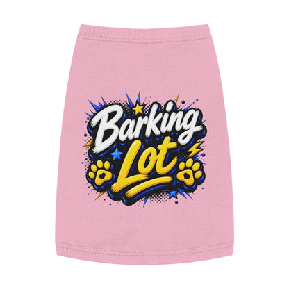 Barking Lot Pet Tank Top – Funny Paw Print Dog Shirt