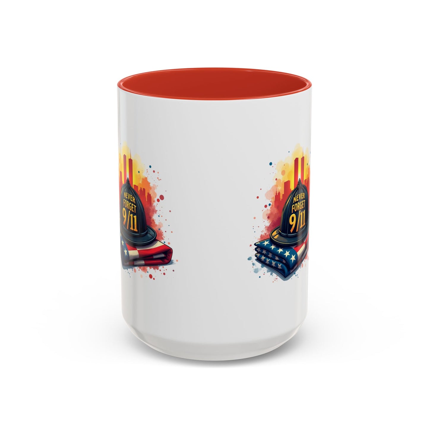 Never Forget 9/11 Memorial Accent Coffee Mug