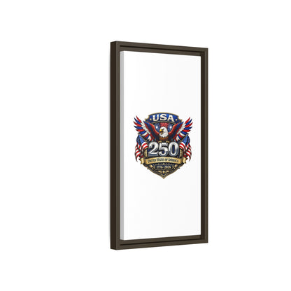 USA 250 Anniversary Framed Canvas — Patriotic Eagle 1776–2026 Wall Art