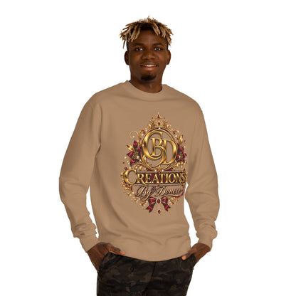 Crewneck Sweatshirt — 'CB Creations by Donna' Ornate Gold Emblem