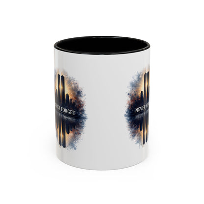 Never Forget 9/11 Memorial Accent Coffee Mug (11/15oz)