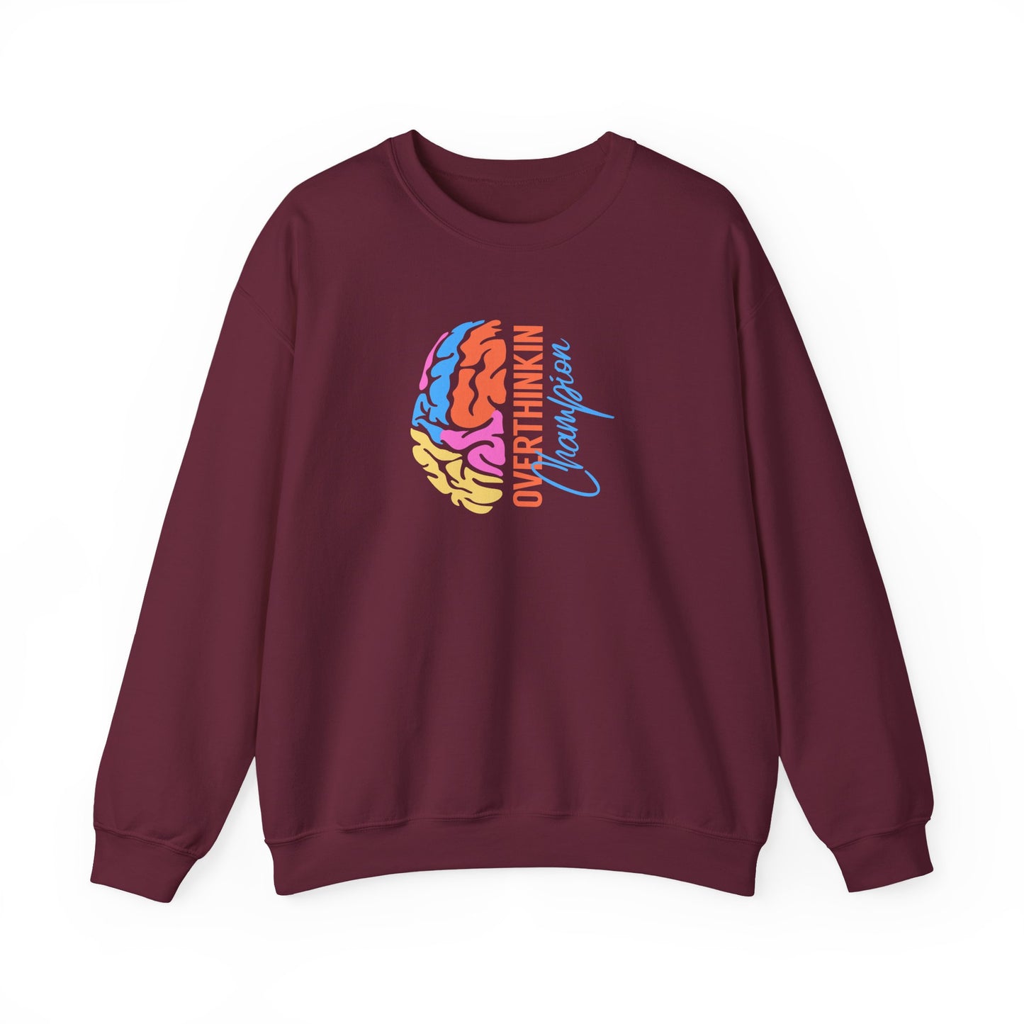 Overthinking Brain Crewneck Sweatshirt