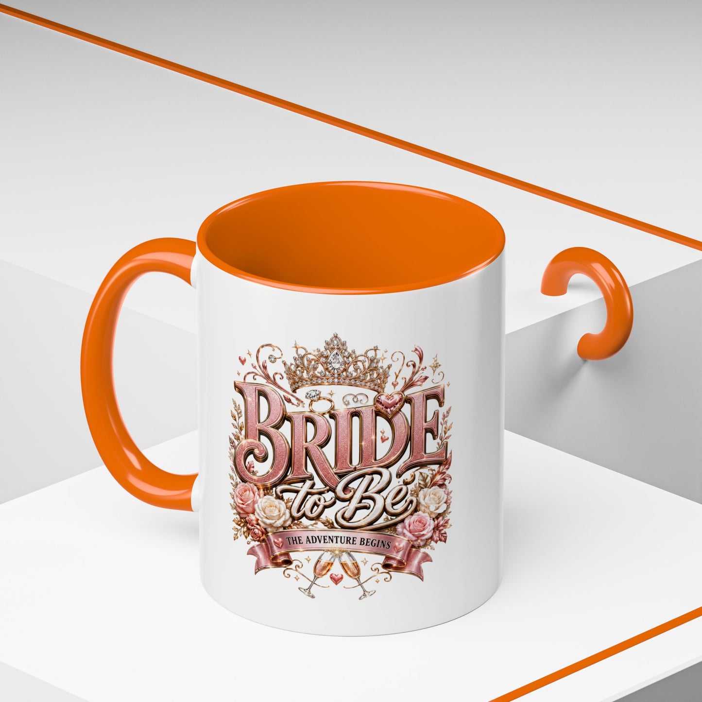 Bride to Be Coffee Mug — Floral Bridal Accent Mug (11/15oz)