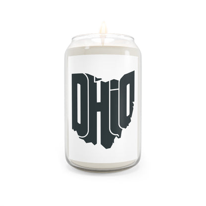 Ohio State-Shaped Soy Candle — 13.75 oz Scented Candle