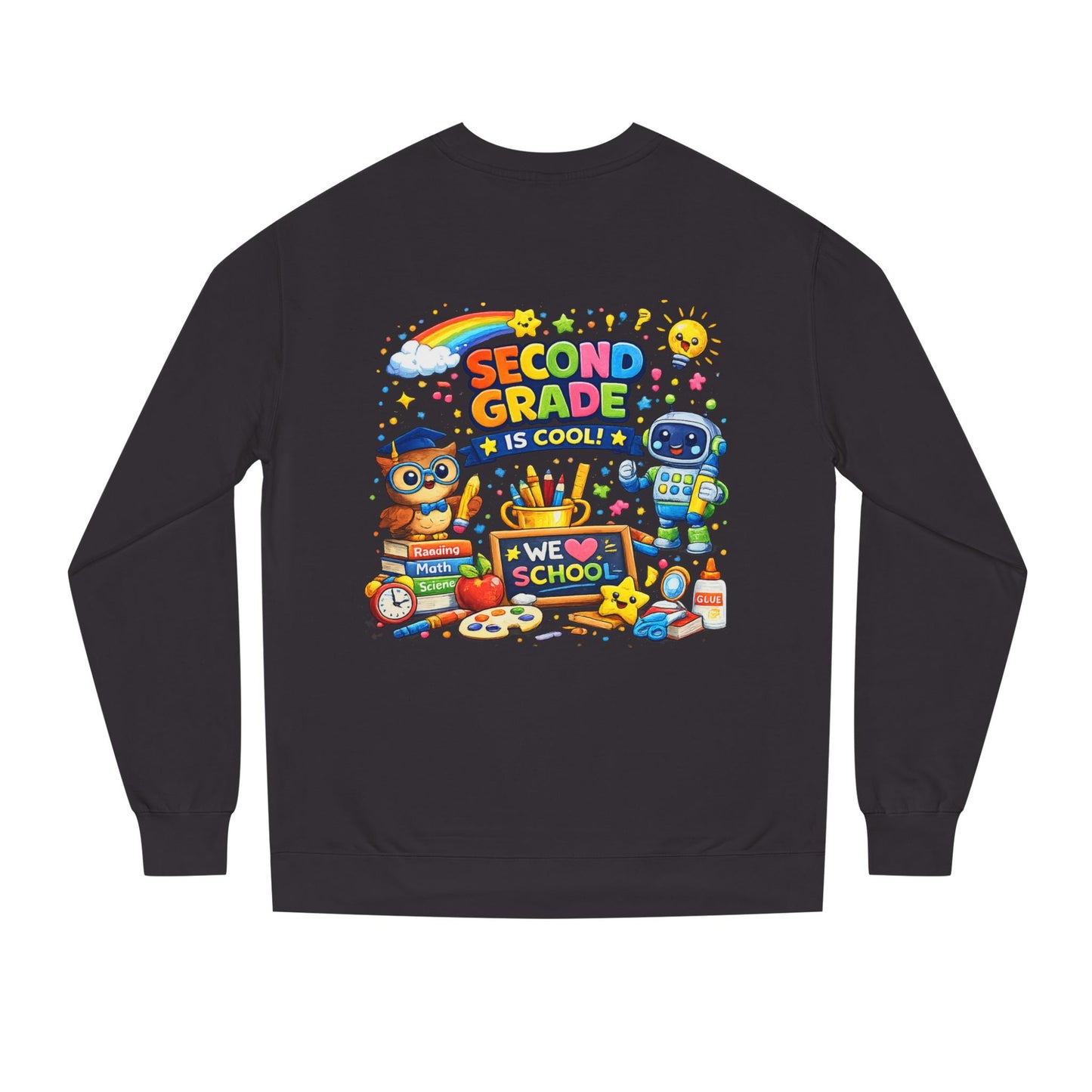 Second Grade Is Cool Sweatshirt – Cute School Kids Crewneck