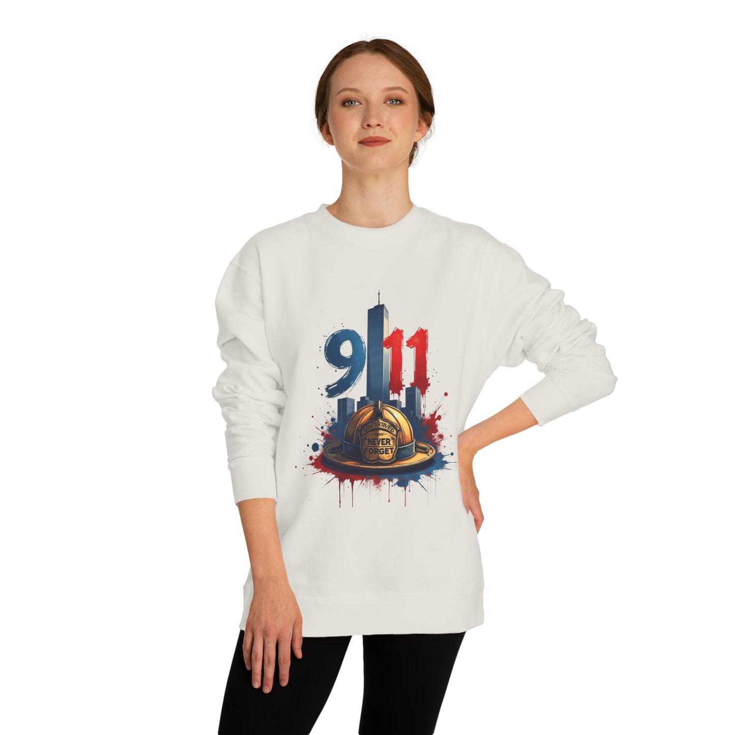 9/11 Memorial Sweatshirt – Firefighter Tribute Crewneck