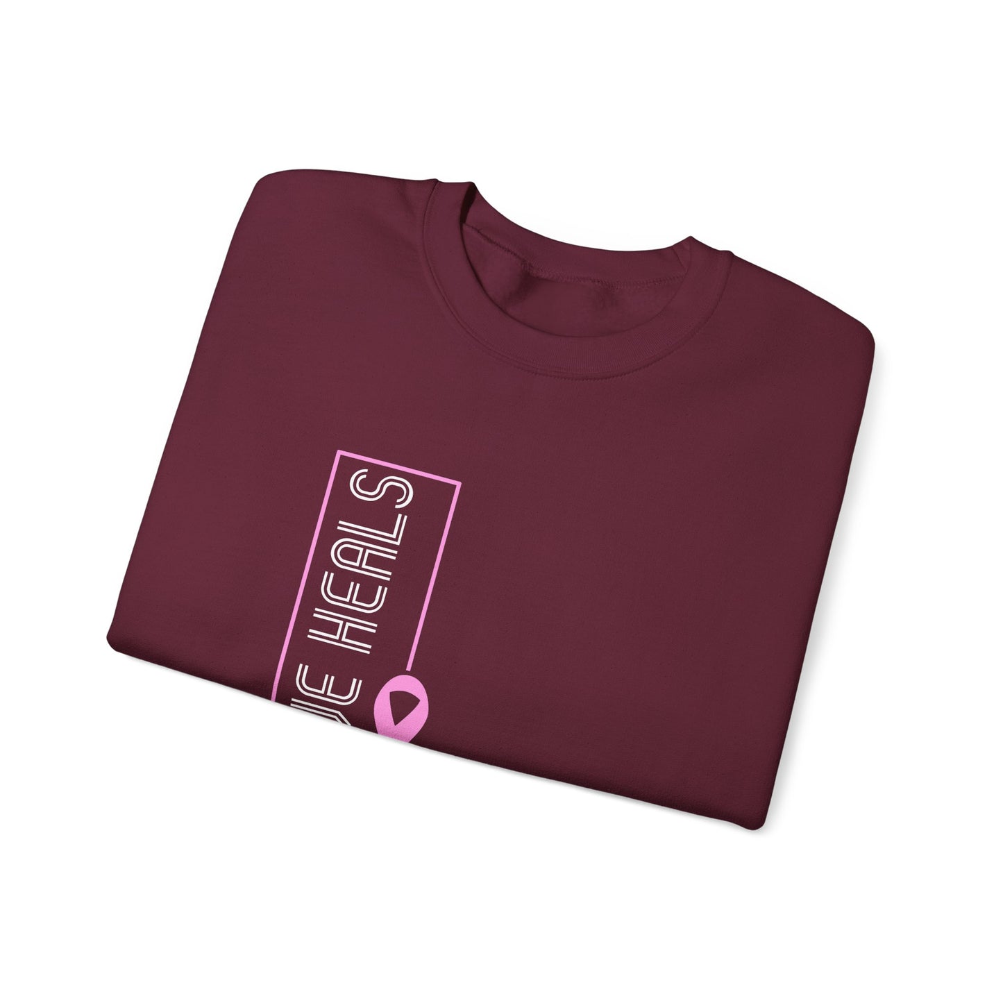 Love Heals Pink Ribbon Sweatshirt