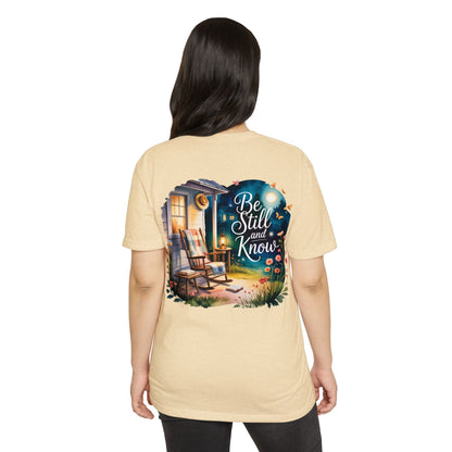 Be Still and Know T-Shirt — Cozy Porch & Moonlight Faith Tee