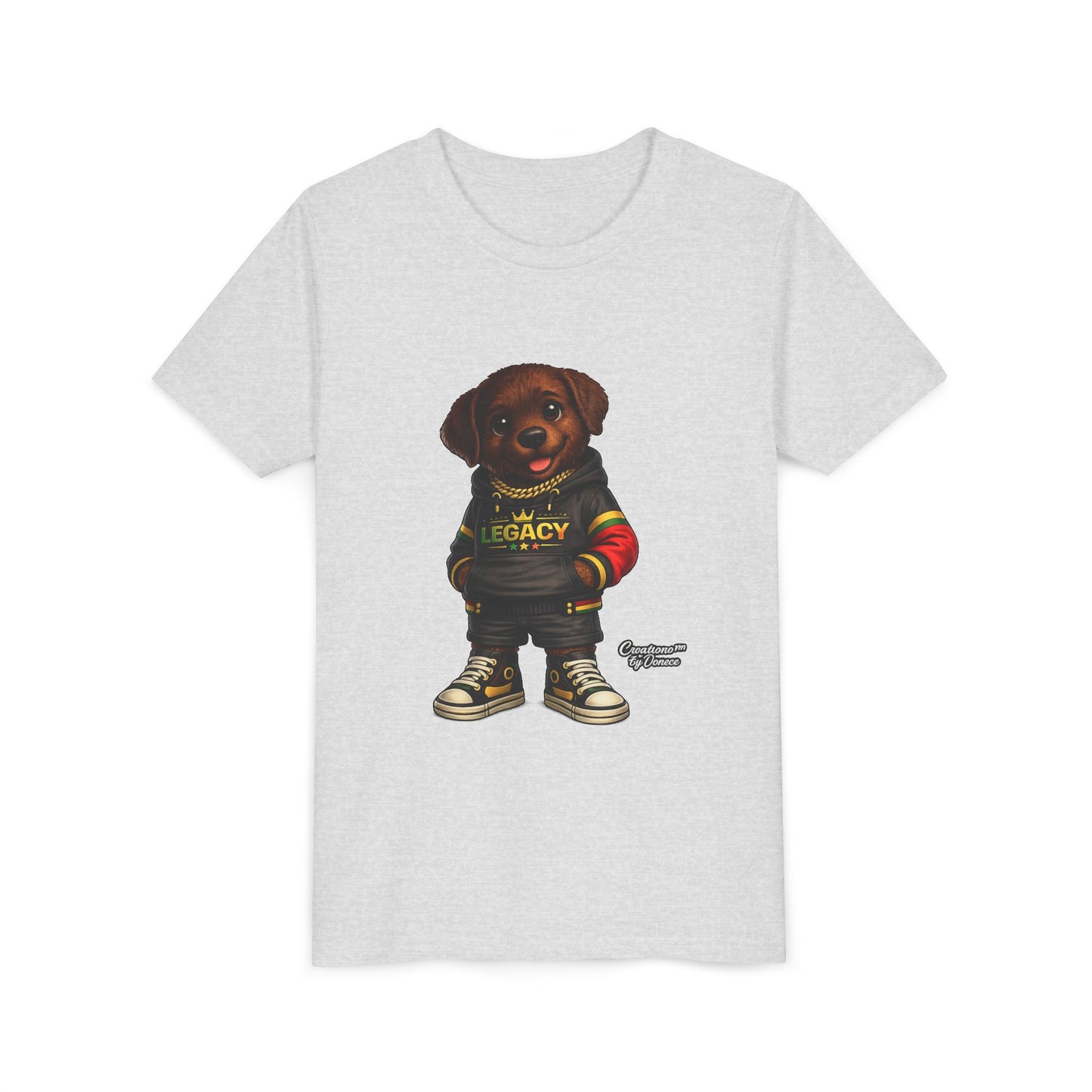Youth Dog Tee — 'Legacy' Streetwear Puppy Graphic Shirt