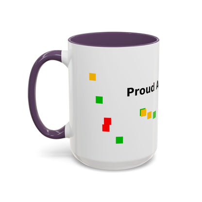 Autism Proud Mom Accent Coffee Mug – 11/15oz Color Accent
