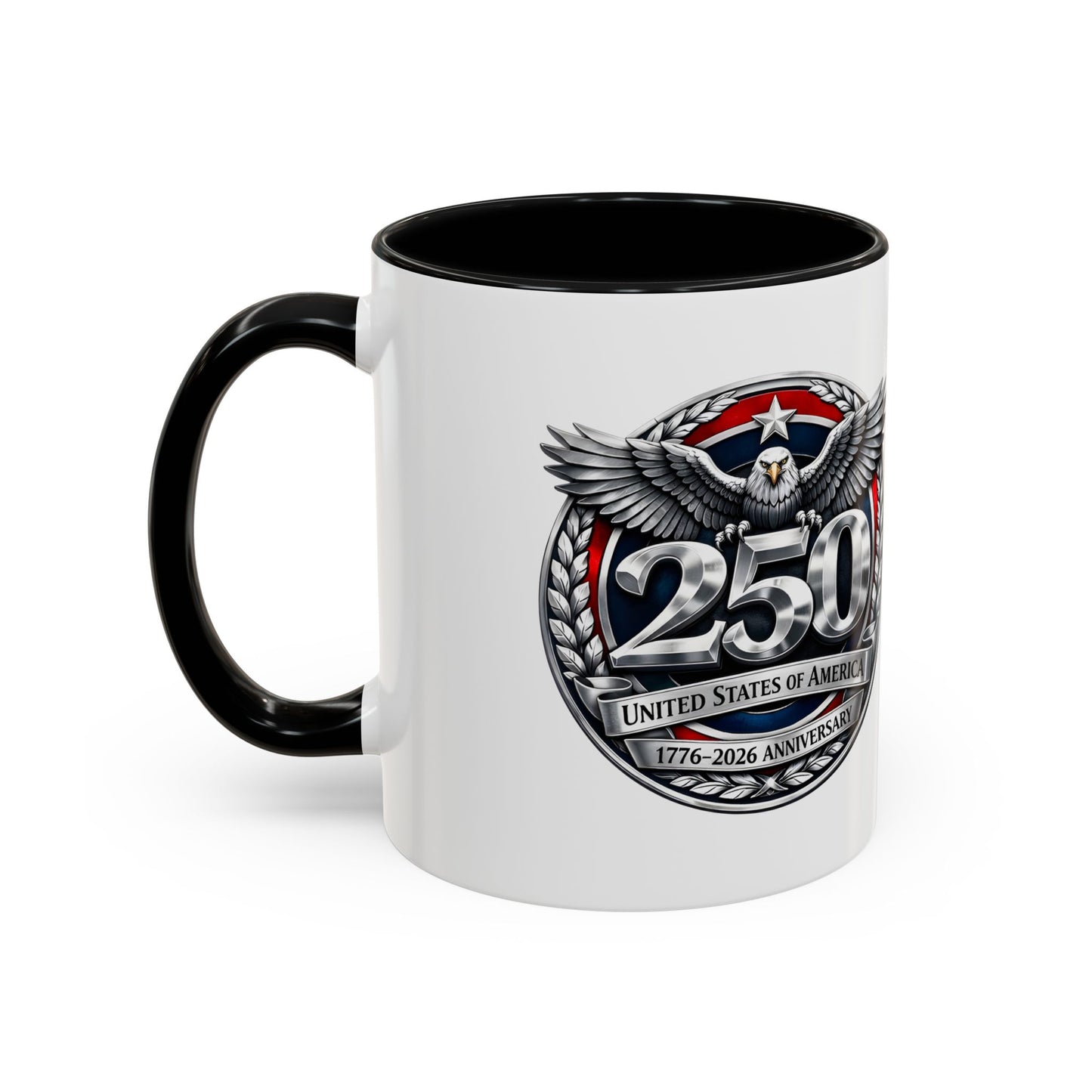 250th USA Bicentennial Eagle Coffee Mug — 1776–2026 Anniversary Accent Mug