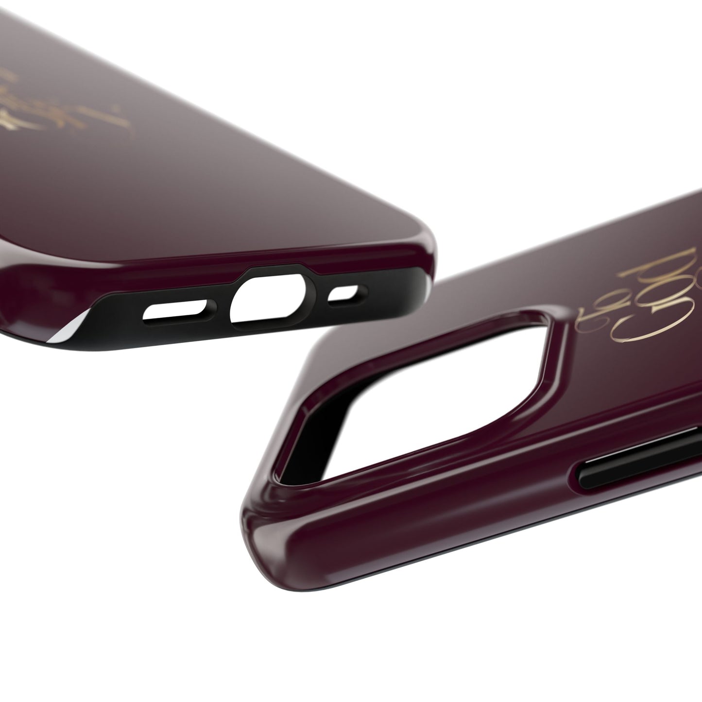 To God Be The Glory Tough Phone Case — Burgundy Gold Christian Scripture Cover