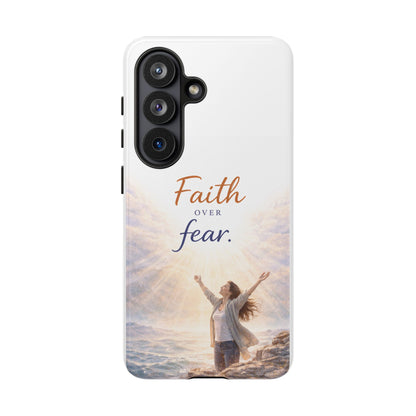 Faith Over Fear Phone Case — Inspirational Christian iPhone Cover