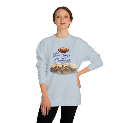 Sundays in Cincinnati Sweatshirt — Cincinnati Skyline Football Crewneck
