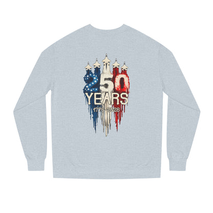 50 Years Anniversary Sweatshirt — Patriotic USA Flag Design (1971–2021)