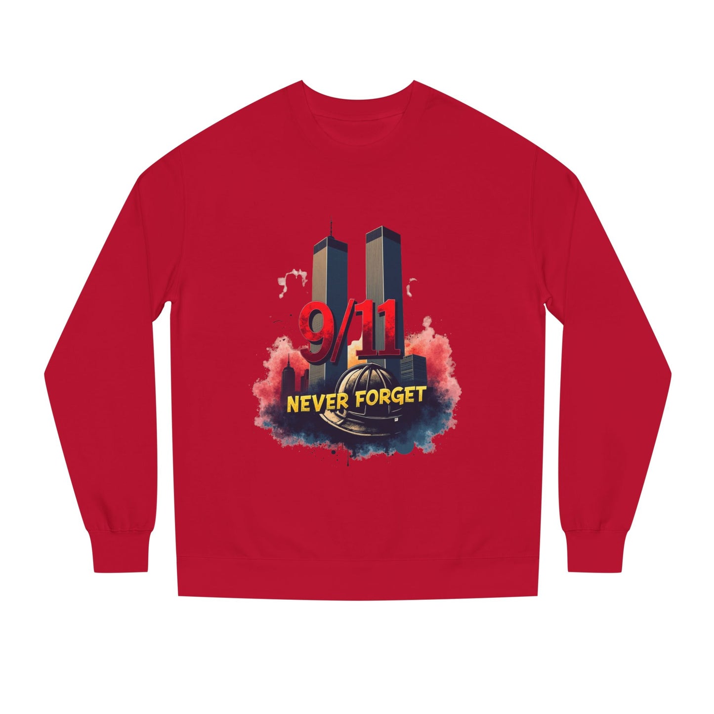 9/11 Never Forget Sweatshirt — Twin Towers Memorial Crewneck
