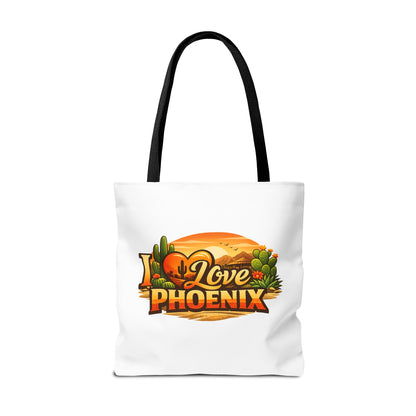 I Love Phoenix Tote Bag – Desert Sunset Illustration