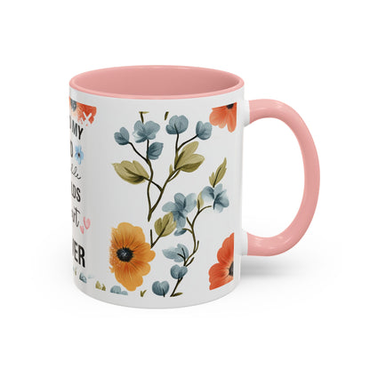 She Held My Hand Forever Floral Coffee Mug