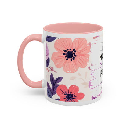 Mother Peace Floral Coffee Mug — "A quiet light, a guiding hand..." Memorial Tribute Mug