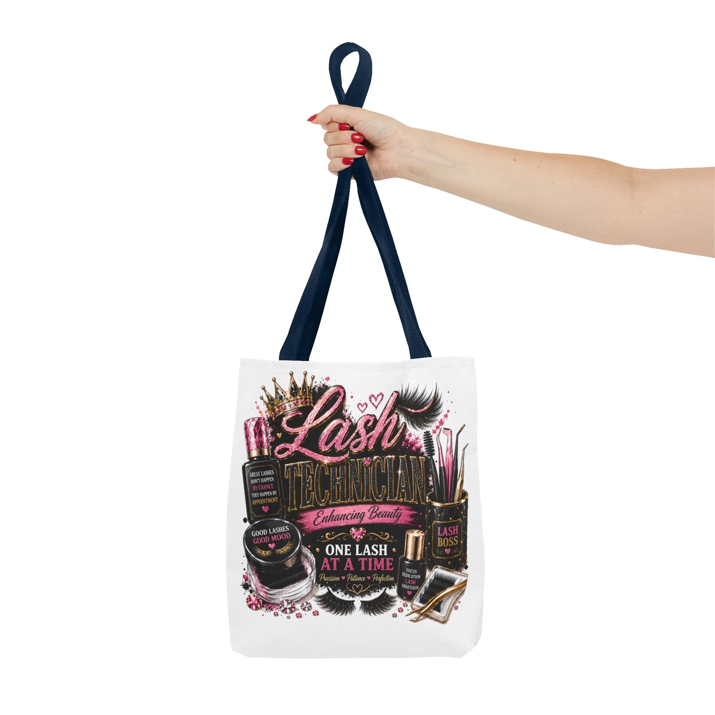 Lash Technician Tote Bag – 'One Lash at a Time' Beauty Cosmetics Canvas Tote