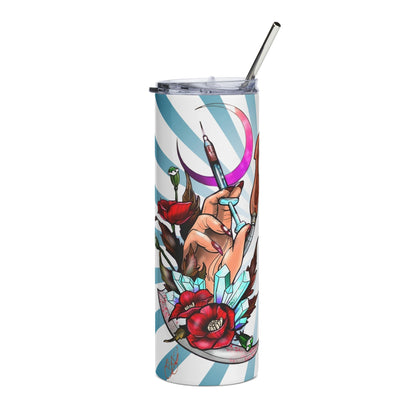 Artist Nurse 20oz Stainless Steel Tumbler — 'Nurse in Progress' Illustrated Medical Travel Cup
