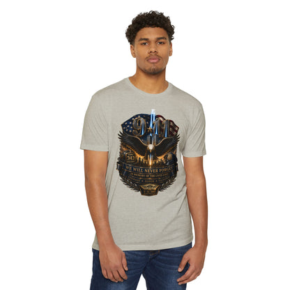 9/11 Remembrance T-Shirt — "We Will Never Forget" Tribute Tee