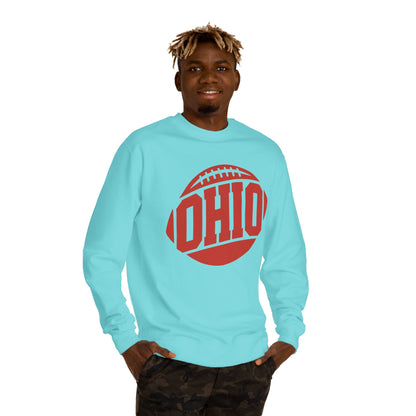 Ohio Football Crewneck Sweatshirt — Vintage Collegiate Game Day Pullover