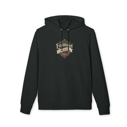 Established in Grace Hoodie — Personalized Christian Faith Pullover