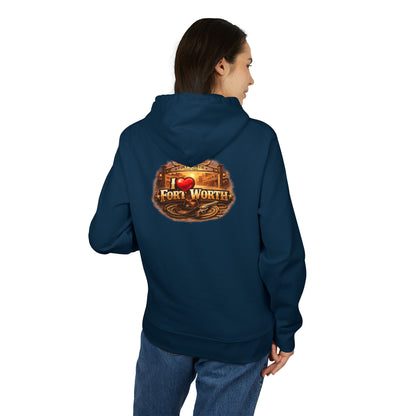 Fort Worth Retro Logo Hoodie — I  Fort Worth City Sweatshirt