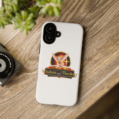 Wisdom and Theology Phone Case — Christian Dove & Cross Protective Tough Case