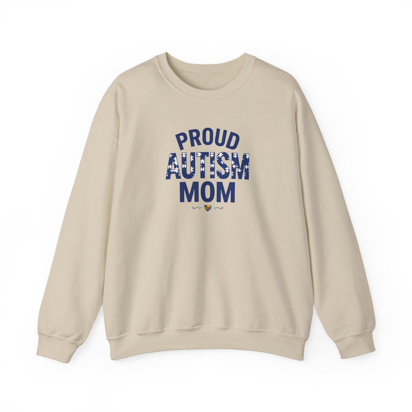 Proud Autism Mom Crewneck Sweatshirt