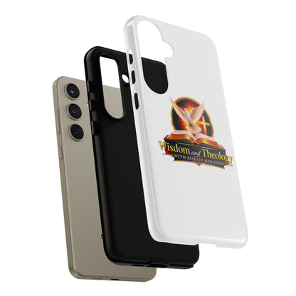 Wisdom and Theology Phone Case — Christian Dove & Cross Protective Tough Case