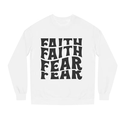 Faith Over Fear Crewneck Sweatshirt — Retro Graphic Faith Tee