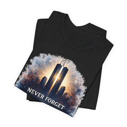 9/11 Never Forget Tee — World Trade Center Memorial Shirt
