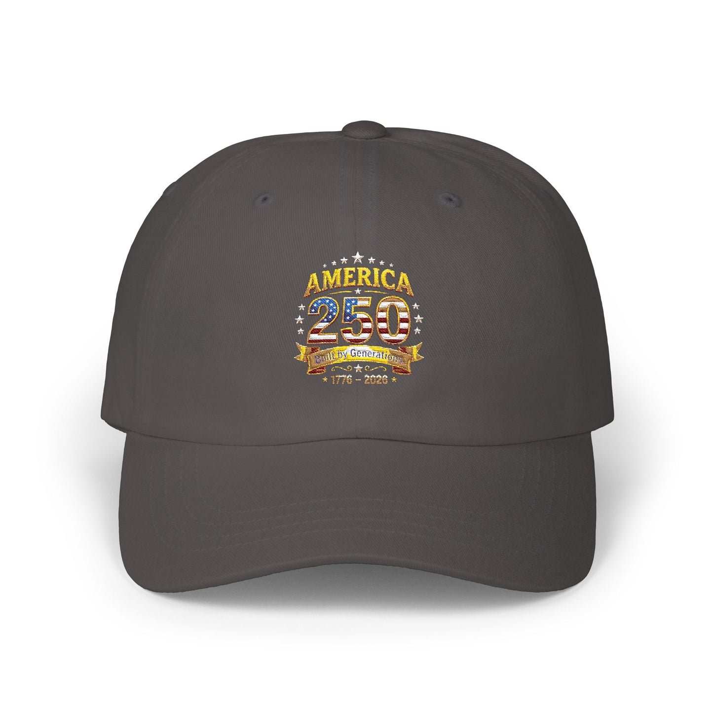 Dad Cap — Vintage '25' Anniversary Crest Embroidered Baseball Hat