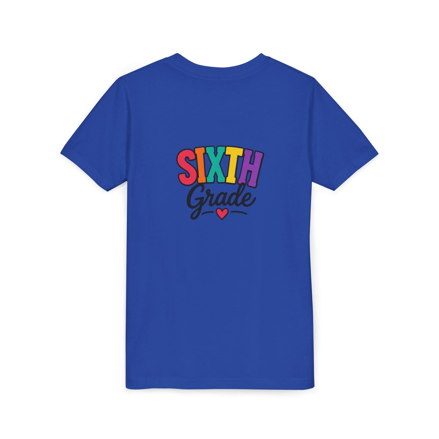 Sixth Grade Youth Tee – Colorful Back to School Shirt