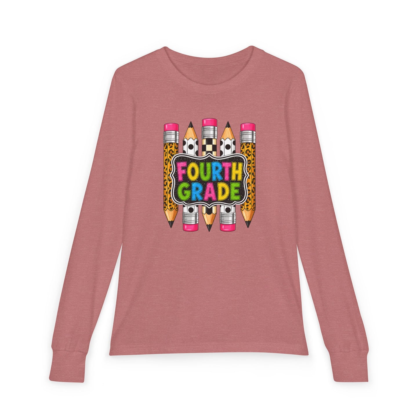 Fourth Grade Pencils Youth Long Sleeve Tee
